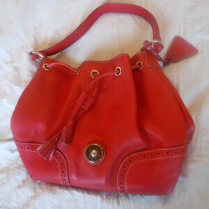 Dooney And Bourke Red Leather Handbag